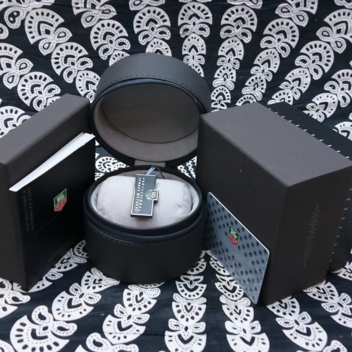Best Seller Box Kotak Jam Tag Heuer Bulat Original (+) Sertifikat / Paper Bag
