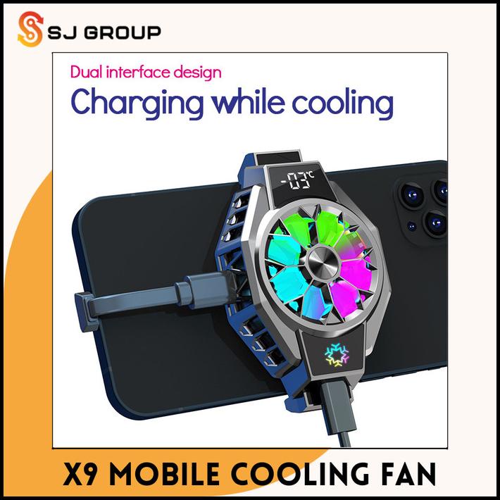 Terlaris X9 Mobile Cooling Funcooler Kipas Pendingin Hp Cooling Fan Gaming Pubg