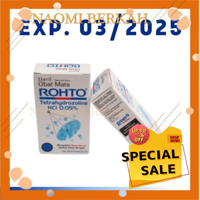 ROHTO TETRAHYDROZOLINE OBAT TETES MATA MERAH CUCI GUDANG