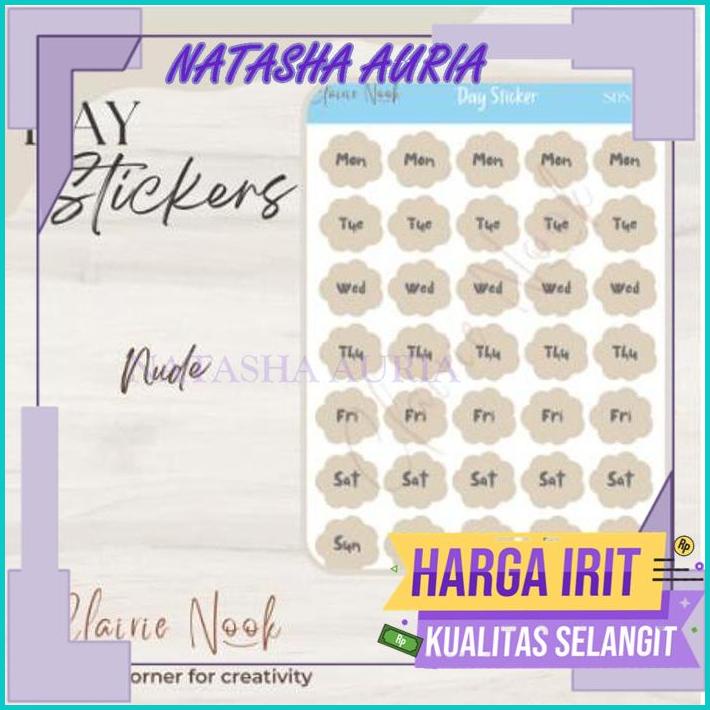 

DAYS STICKER LABEL WARNA / STIKER WARNA / DEKORASI BULLET JOURNAL BEST SELLER