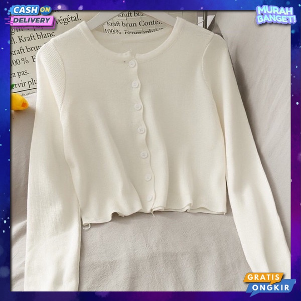 Bsju Waita Best Seller Kardigan Fashion Korea Style Cardigan Baju Rajut Fuji Import Atasan Fahion Ce