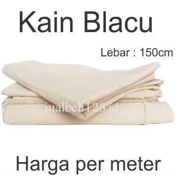 

[0CJ67] Kain Blacu Belacu Blaco kanvas lukis Meteran lebar 150cm Ready