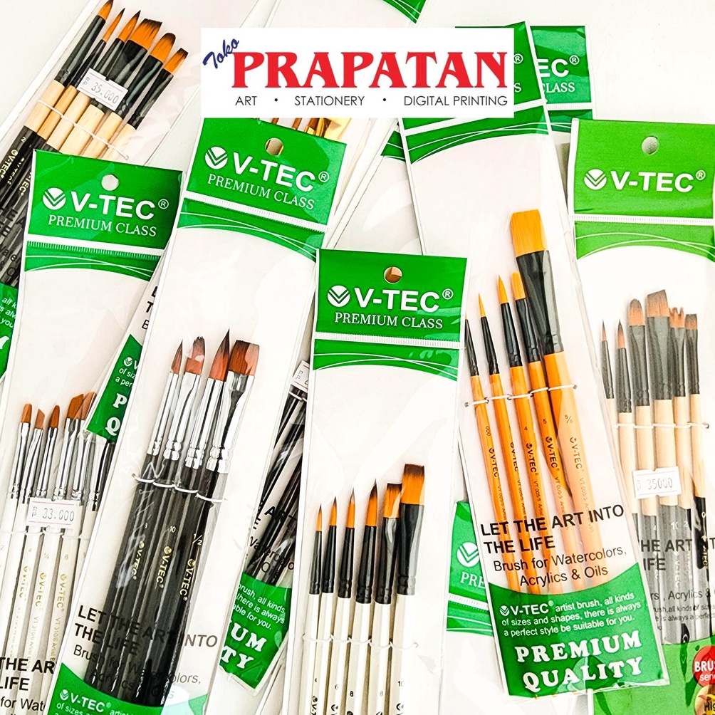 

Kuas Lukis V-TEC set / V-TEC Paint Brush set ⋆Jual