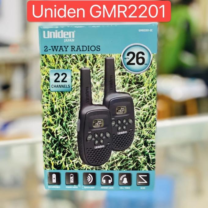 Walkie talkie/walky talky/wt/handy talky/ht Uniden GMR2201