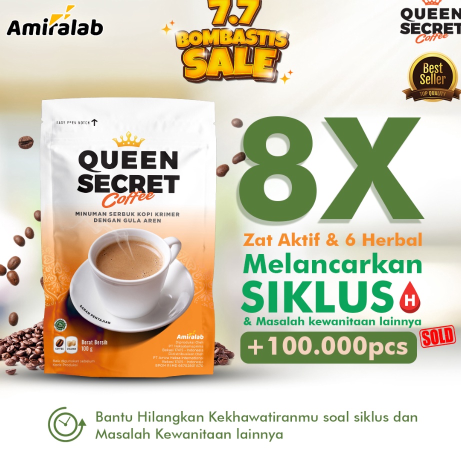 

Ready stock AMIRALAB Queen Secret Coffee Minuman Kopi Herbal Solusi Membantu Kesehatan Wanita 100 Gr