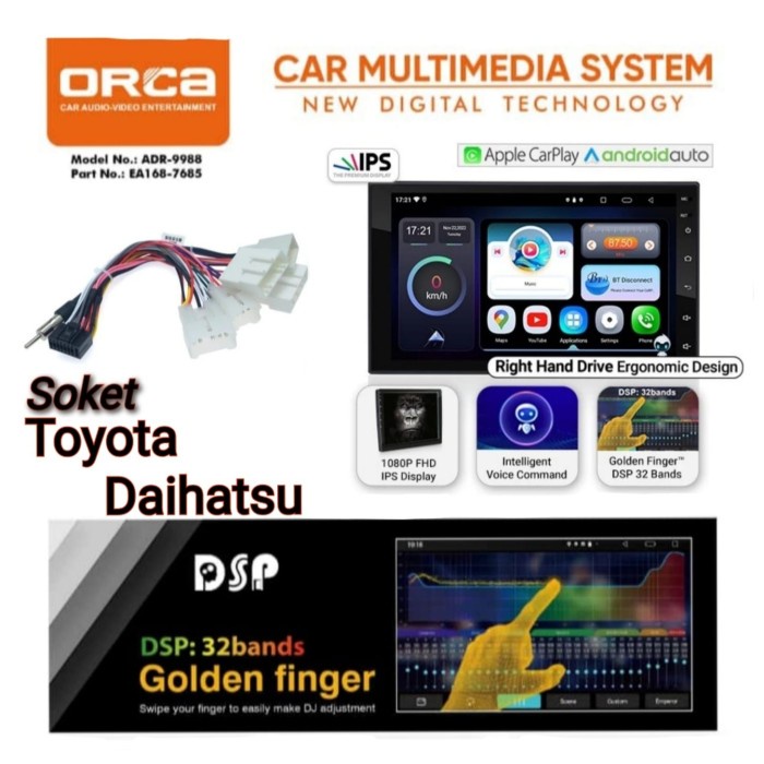 Terlaris Head Unit 7 Inch Android Orca Adr 9988 New Standard Car Play