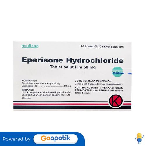 EPERISONE MEDIKON 50 MG BOX 100 TABLET