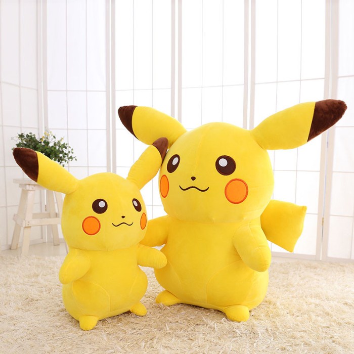 Boneka Pikachu Jumbo /Boneka Lucu Lembut/Boneka Jumbo Bahan Pl