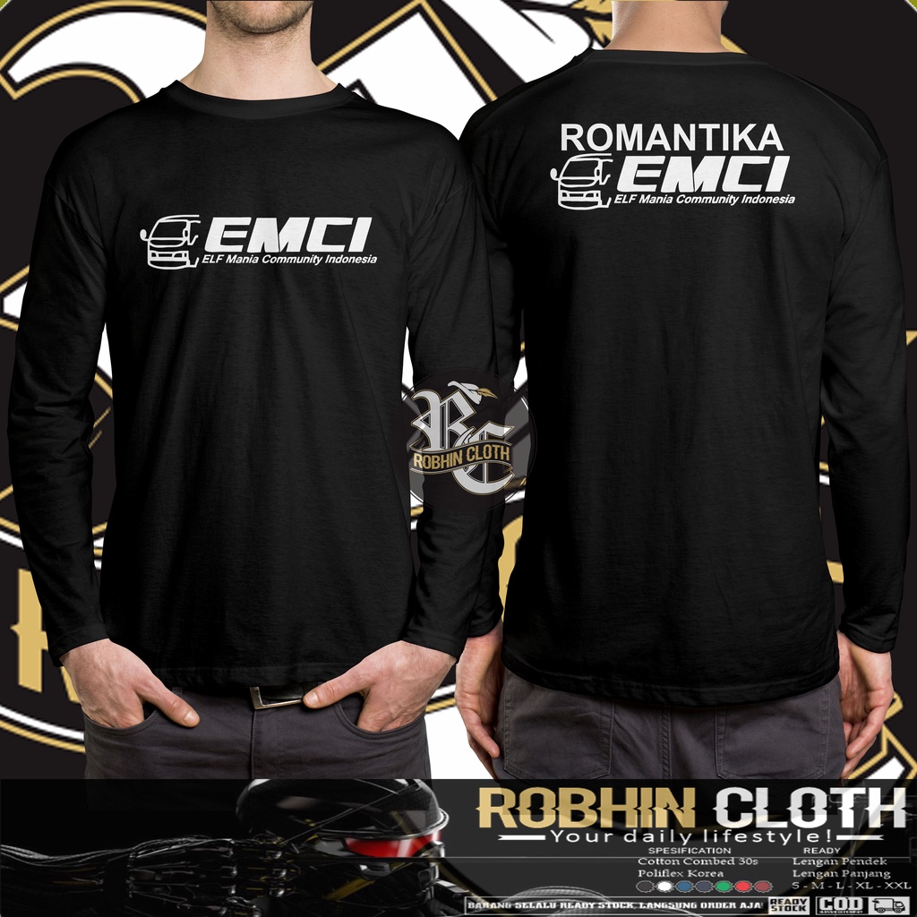 KAOS ELF MANIA COMUNITY ROMANTIKA DB LENGAN PANJANG BAJU KOMUNITAS