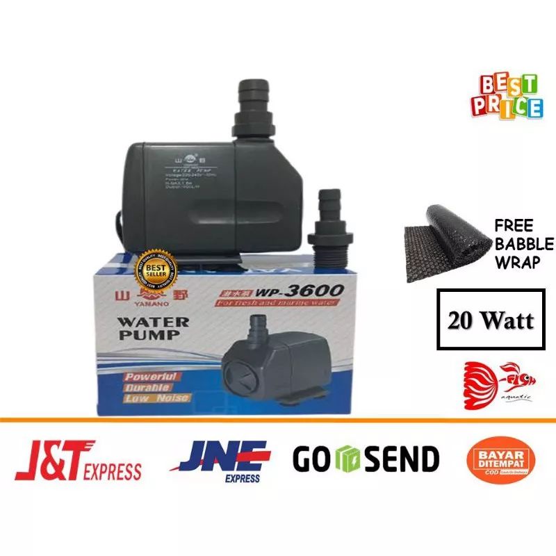 Pompa Kolam Ikan Yamano WP 3600 Water Pump WP-3600 Yamano 3600 Water