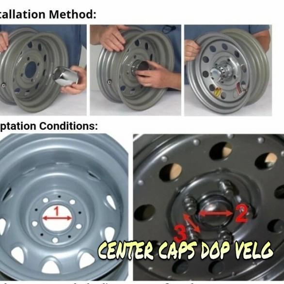 Tutup Dop Velg Daytona Mobil Jeep /Escudo 1.6/Feroza/Vitara/Katana