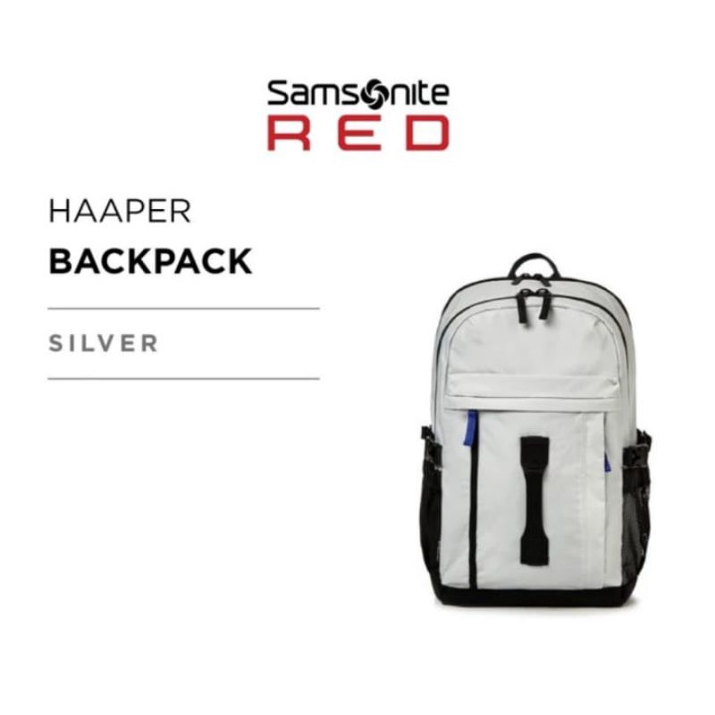 Samsonite Haaper Tas Laptop Backpack Silver