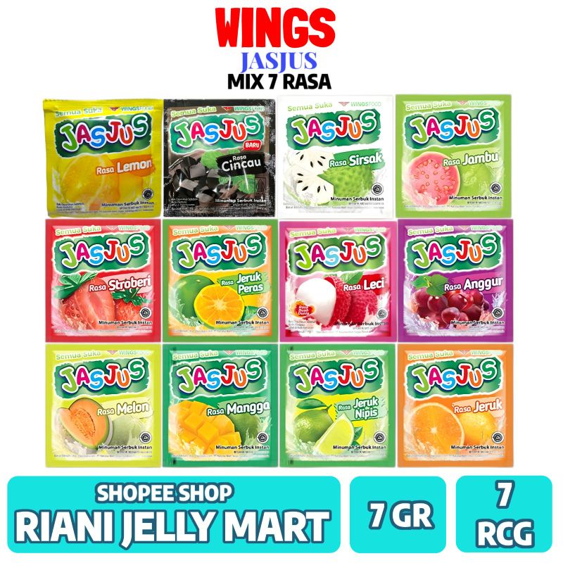 

Minuman Serbuk Jas Jus 7 Renceng Mix Varian Rasa