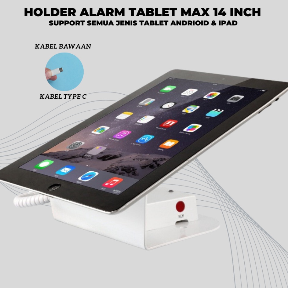 Produk Keren Alarm hp tablet alarm tablet display alarm docking tablet