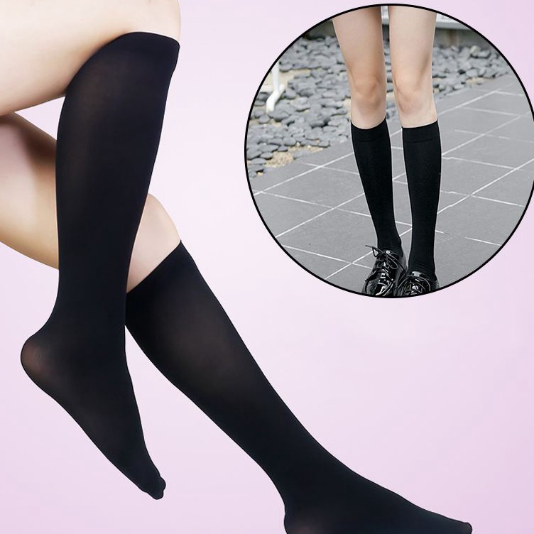 ➼ Kaos Kaki Panjang Selutut Wanita Kaos Kaki Hijab Kaos Kaki Muslimah Panjang Polos z Promo Bestsell