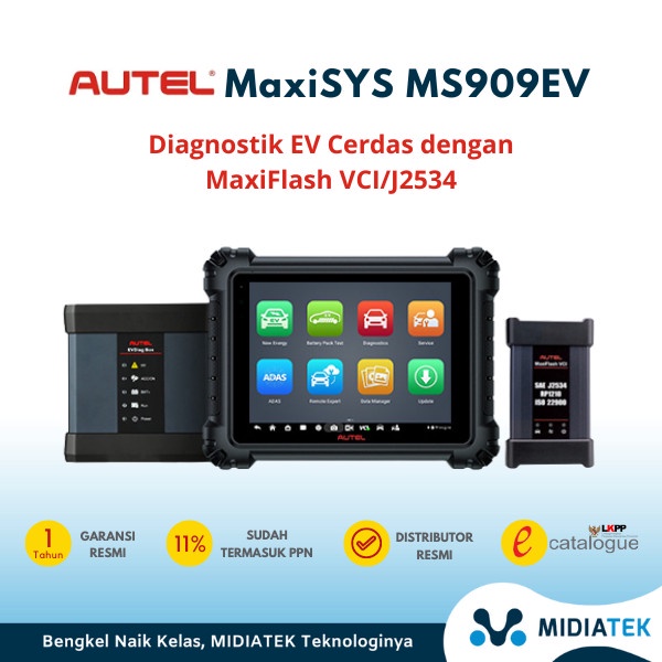 Terlaris Autel Ms909Ev Scanner Mobil Dengan Maxiflash