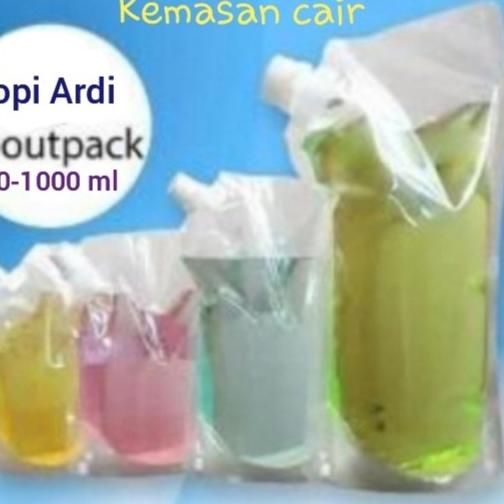 Kemasan Standing pouch cair 1000 ml Spoutpack