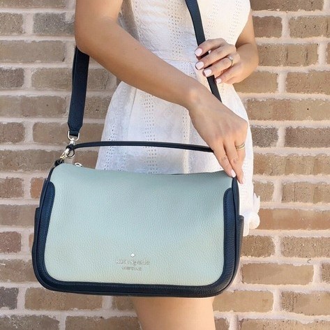 NEW tas wanita kate spade ks smoosh crossbody pistachio multi lj