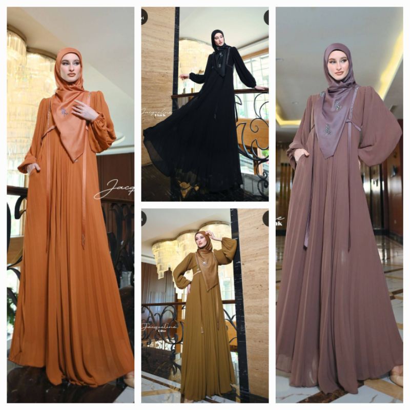 [RITZ SYAR'I] GAMIS SYARI / DRESS SET " JACQUELINE " By Ritz Syar'i