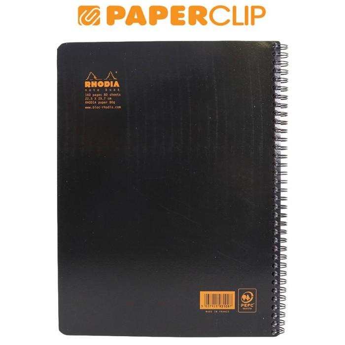 

NOTEBOOK RHODIA A4+ WIREBOUND BLACK LINED 193109C
