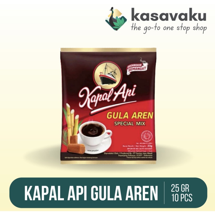 

Kopi Kapal Api gula aren spesial mix (isi 10 sachet atau 1 renceng)