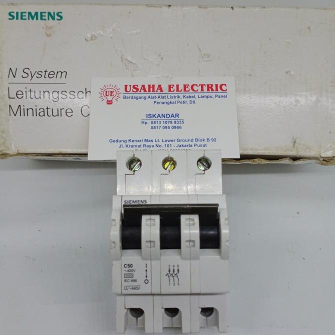 Mcb 50A 3Phase Siemens Original