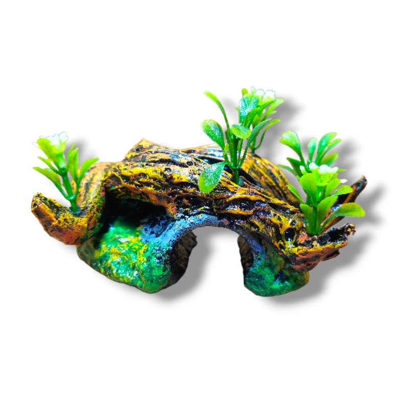 Hiasan akuarium trowongan bonsai mini
