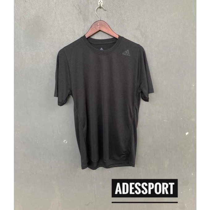KAOS ADIDAS FREELIFT SPORT TEE DARK BLACK ORIGINAL ASLI