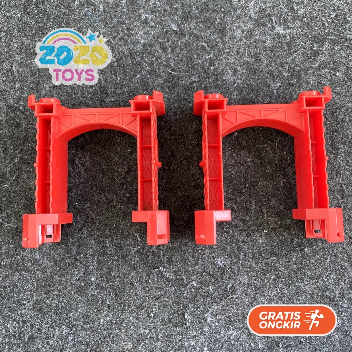 Tiang Girder Chuggington Stack Ludorum Track Single Stage var Merah