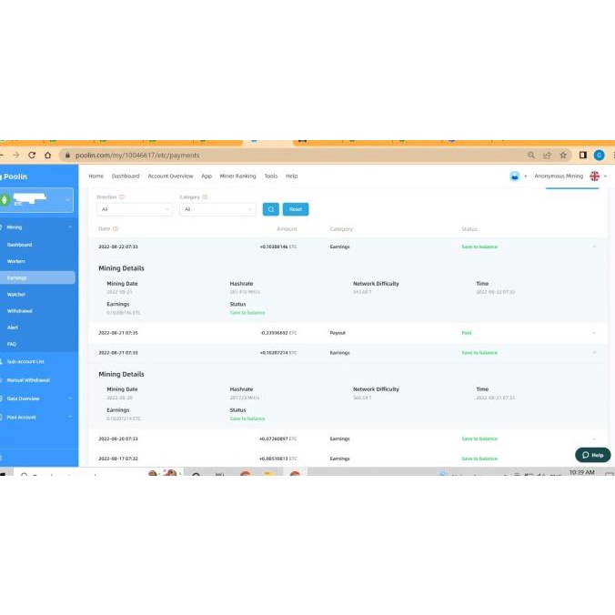 iPOLLO V1 Mini Classic Plus ETC Miner Asic Mining Crypto