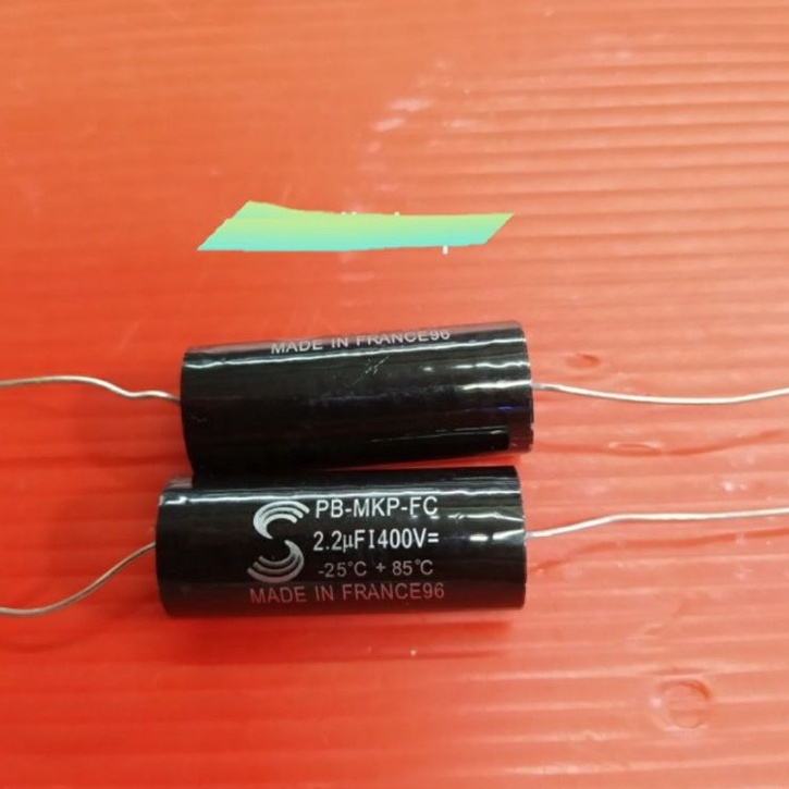 ￣ capasitor kapasitor elco non polar solun 225 / 2,2uf 400v c Kualitas Premium Diskon Promo.