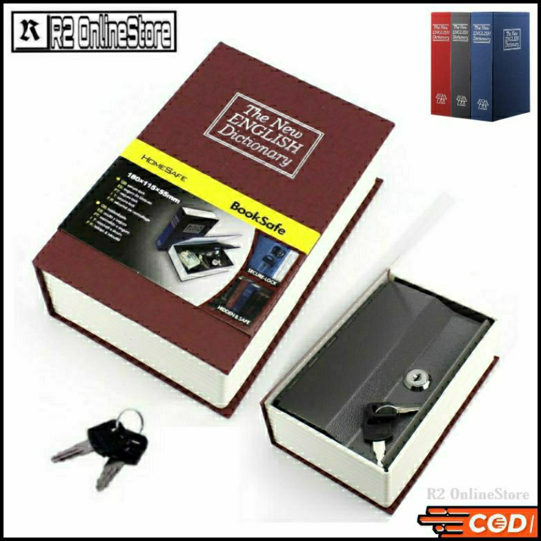 [CODEBARANG364SHT] Brankas Buku Kamus Novel Manual Dengan 2 Kunci Kotak Box Tempat Penyimpanan Rahas