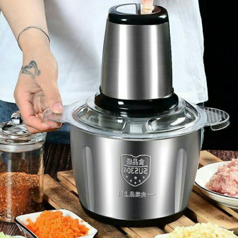 [CODEBARANG284TYE] BLENDER DAGING STAINLESS 2L / FOOD CHOPPER STAINLEES / MEAT GRINDER STENLIS / CHO