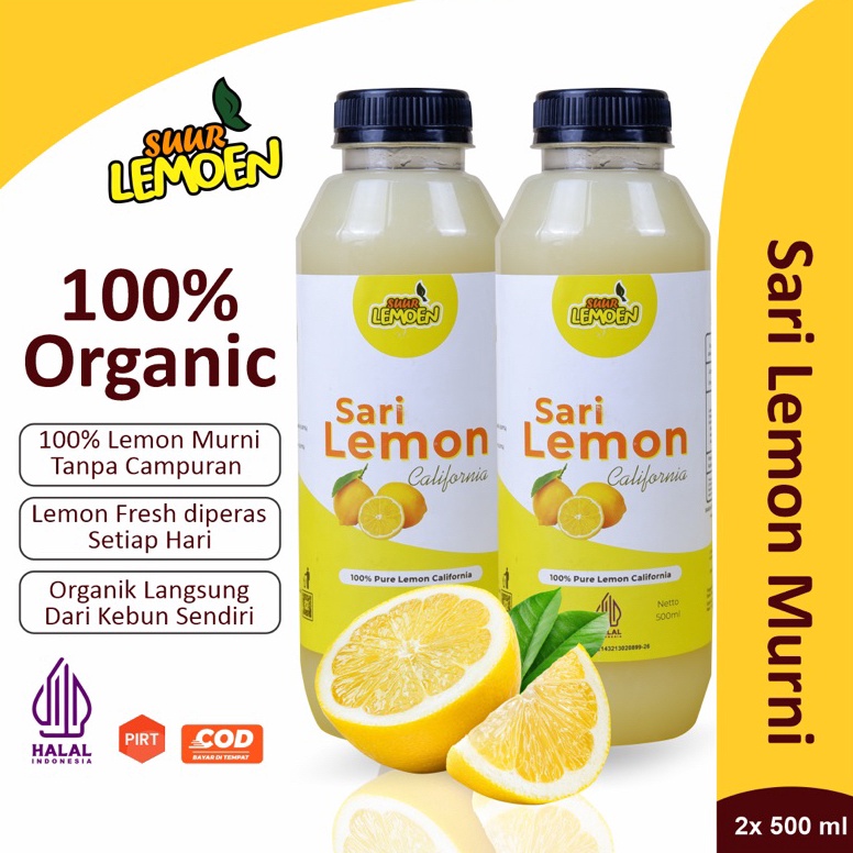 

[PROMO NX3N] 1 Liter Fresh Sari Lemon Murni Jus Untuk Diet Pelangsing Badan Detox Alami Dengan Bahan Lemon California by Suur Lemoen ID On Sale