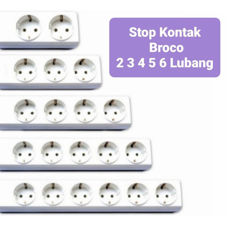 Pasti Murah Stop Kontak 2 3 4 5 6 Lubang Broco Colokan Listrik Terminal Broco Original SNI q Special