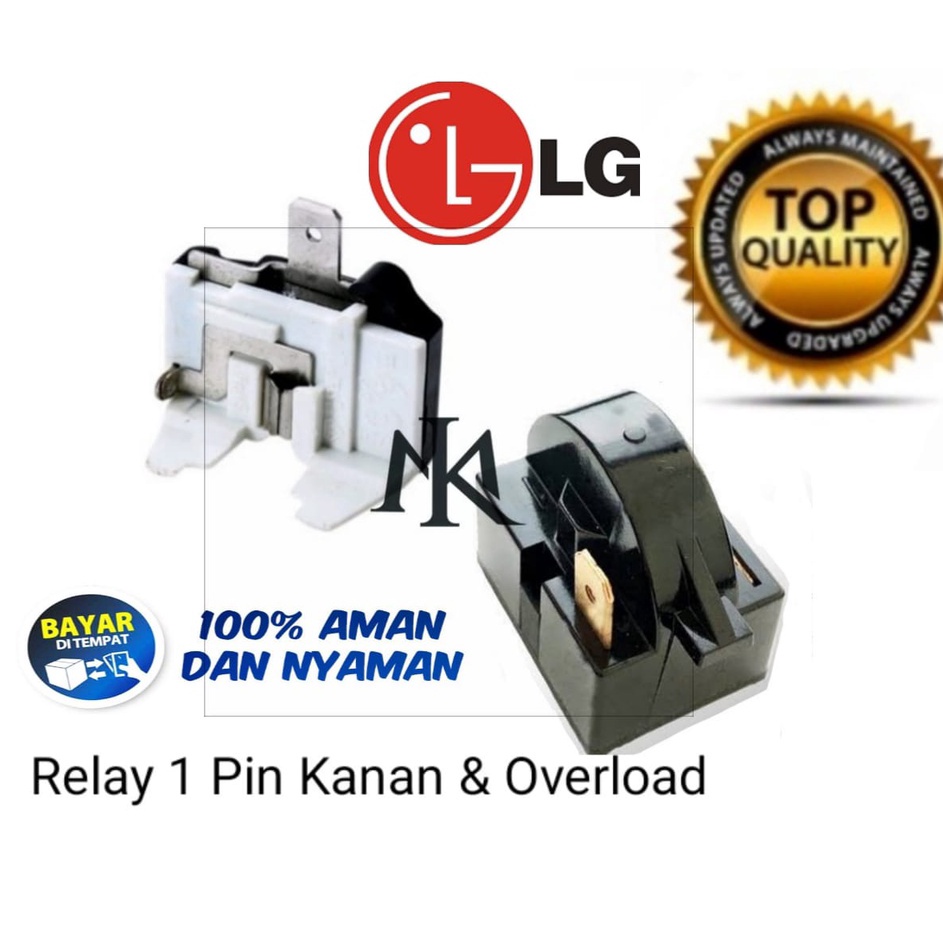 ❊Pno [BISA COD] Relay Ptc + Overload Kulkas 1 Pintu LG ✿ ❁