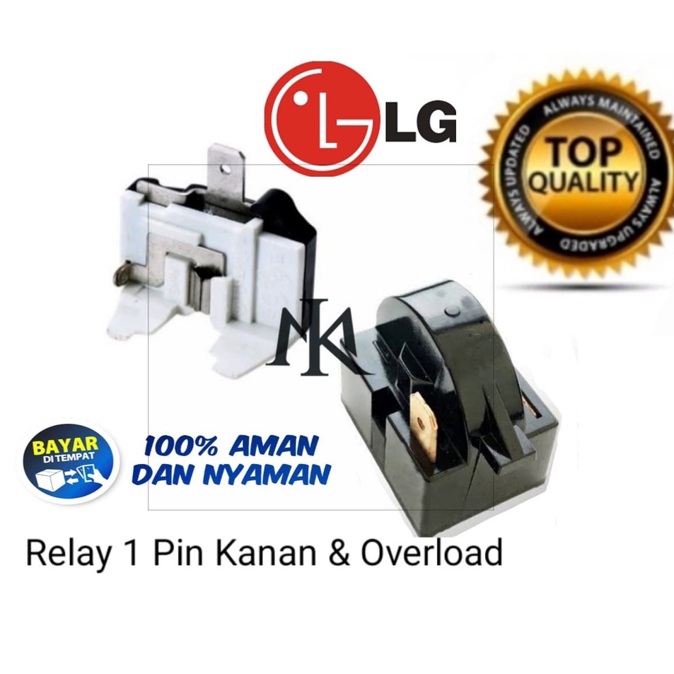 ☋ [BISA COD] Relay Ptc + Overload Kulkas 1 Pintu LG ✫ Terkini