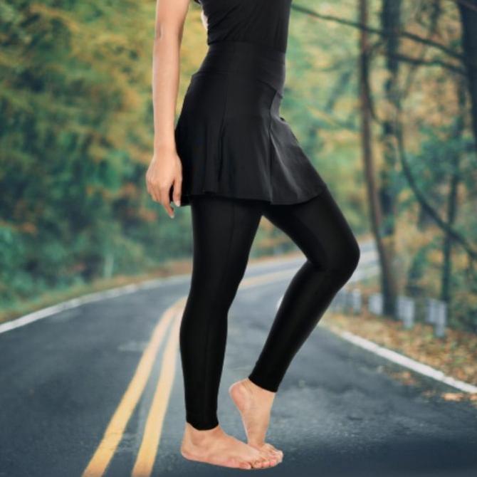 Celana Sepeda Balap Panjang Rok Wanita - Celana Sepeda Ketat Padding