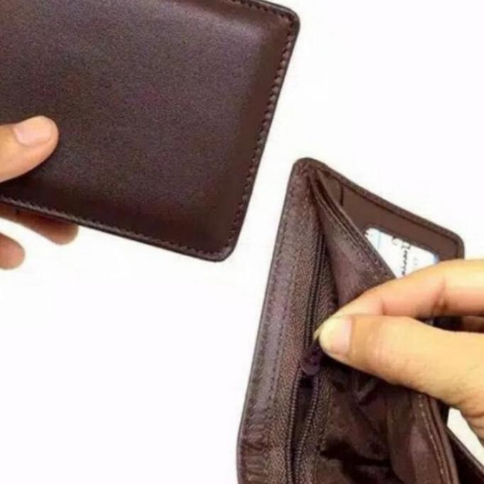 Resleting / Sleting Dompet Kulit Pria