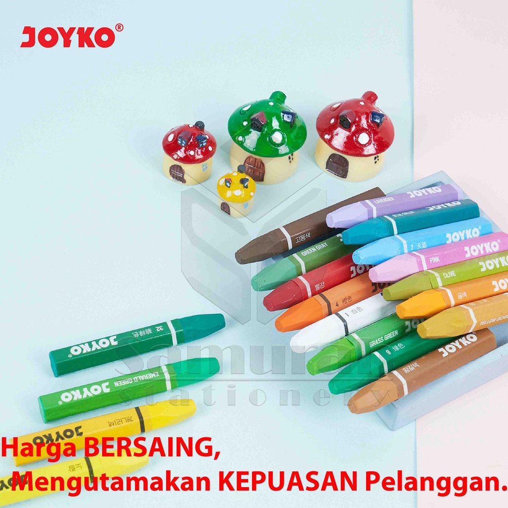 

CVK CRAYON JOYKO OP-24S / KRAYON MINYAK ISI 24 WARNA / OIL PASTEL OP 24S FOR DRAWING WATER RESISTANT