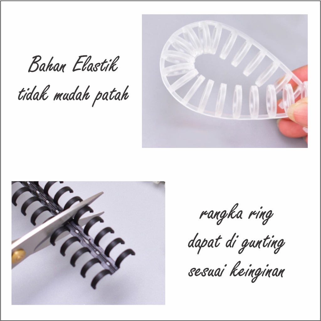 

S1U PAKET HEMAT SAMPUL COVER RING BINDING LOOSE LEAF 30 LUBANG SPIRAL BAHAN PLASTIK UKURAN A5 B5