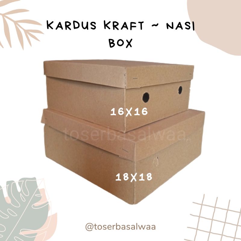 Dus Nasi 18 Cm 16 Cm Dus Nasi Box Kardus Nasi Kardus Snack Coklat Kraft Paper
