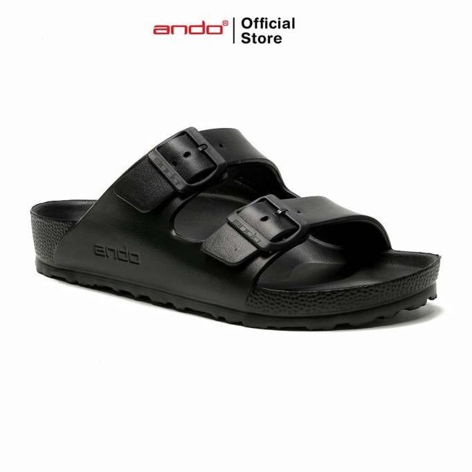 Ando Official Sandal Selop Sultan Pria Dewasa - Hitam Limited Edition