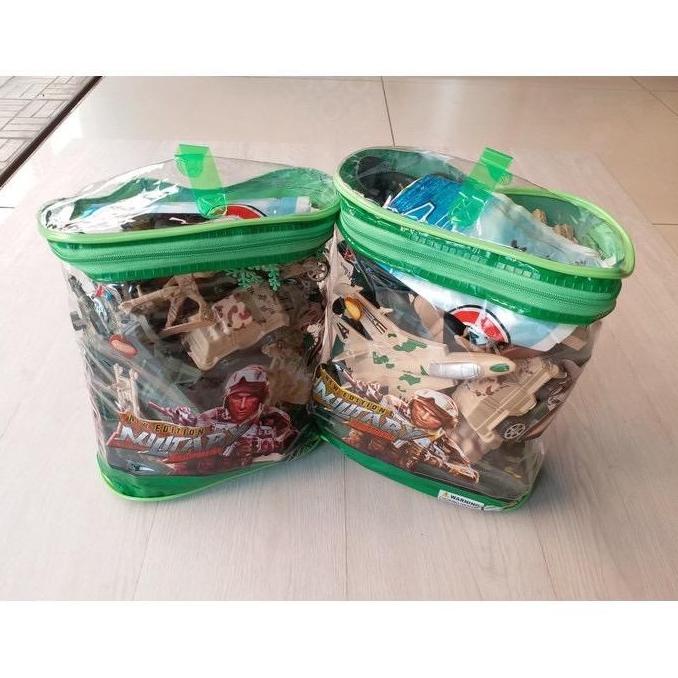 Sale Mainan Tentara Set Lengkap Besar Soldier Military Bag Perang Army Tank Termurah