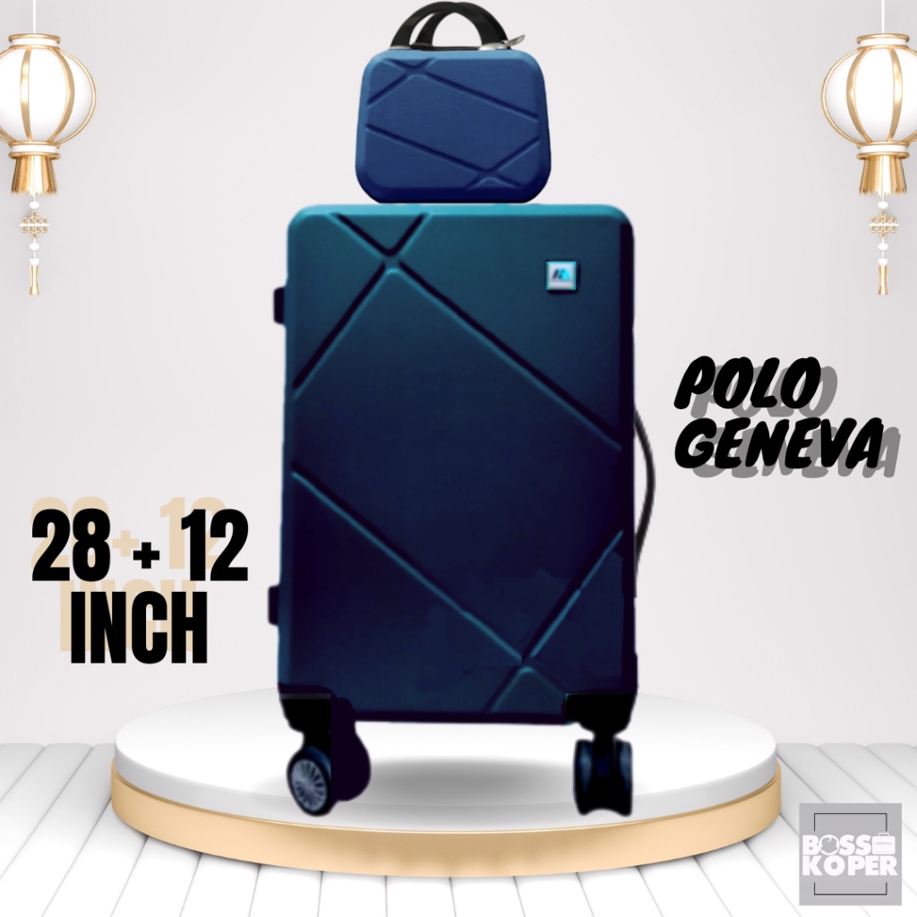 Koper 28 inch Polo 023 ukuran bagasi-jumbo-travel-polo-tas koper-murah-besar-fiber-roda koper-28