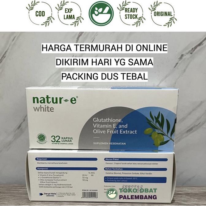 NATUR E WHITE 32KAPSUL NATUR-E WHITE 32KAPSUL NATURE GLUTATHIONE VIT E