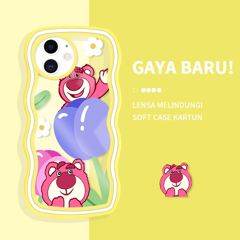 Casing Ponsel untuk iPhone 11 12 Pro MAX XR X XS MAX 12 Mini Case Kartun Lucu Beruntung Berwarna war