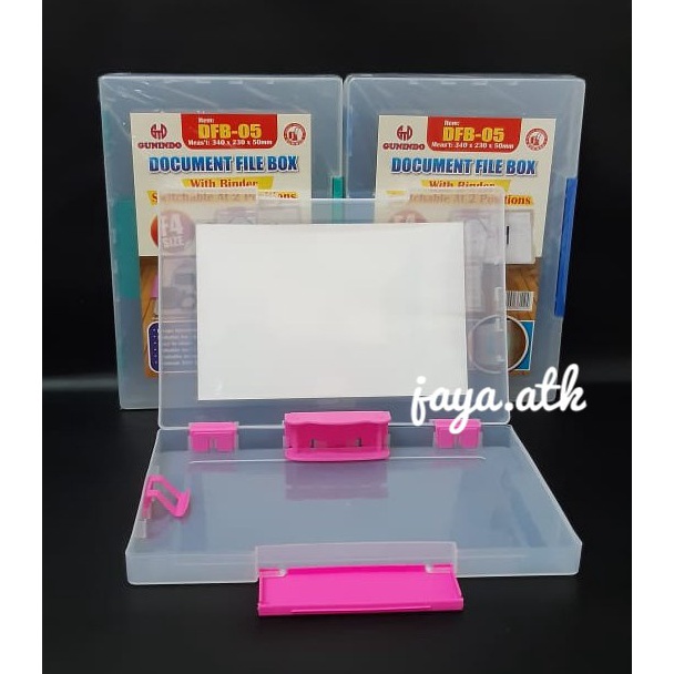 ➥❇❋ MAP PLASTIK DOKUMEN TENTENG FOLIO F4 FILE CASE DOCUMENT FILE BOX DFB-005 HARD CASE PLASTIK TEBAL