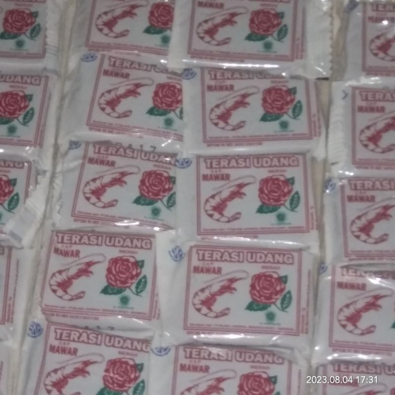 

TERASI UDANG CAP MAWAR, 1pack isi 10 bungkus