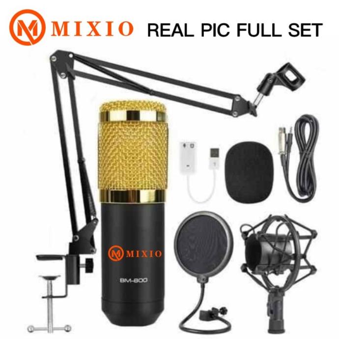 Best Seller Bm800 Original Full Paket Recording Microphone Condenser Live Terbaik